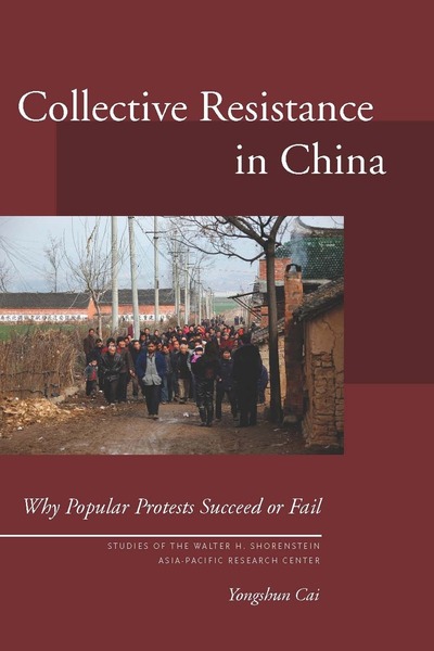 Cover of Collective Resistance in China by Yongshun Cai