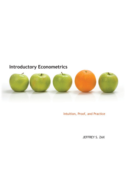 Cover of Introductory Econometrics by Jeffrey S. Zax
