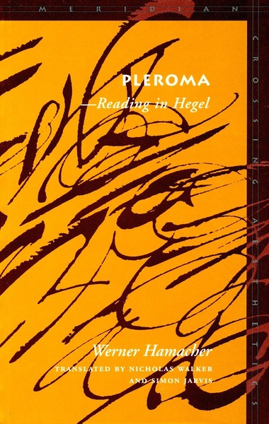 Cover of Pleroma by Werner  Hamacher