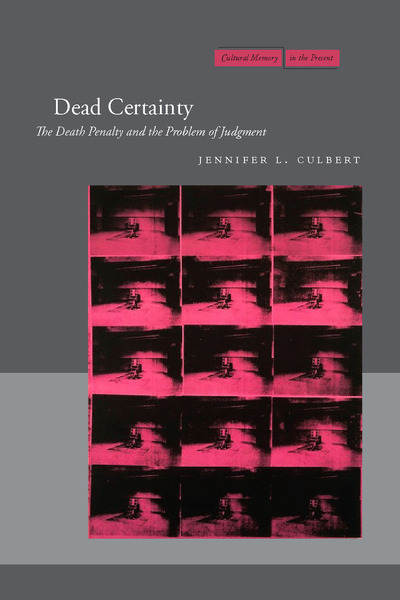 Cover of Dead Certainty by Jennifer L. Culbert