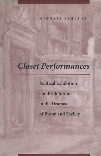 Cover of Closet Performances by Michael Simpson