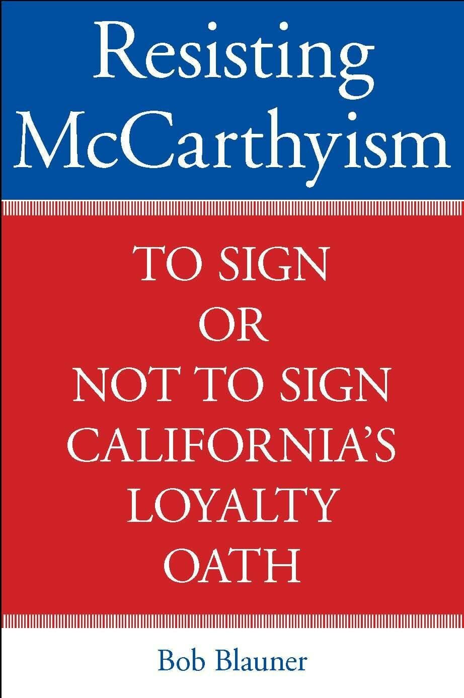 'Resisting McCarthyism' Book Cover