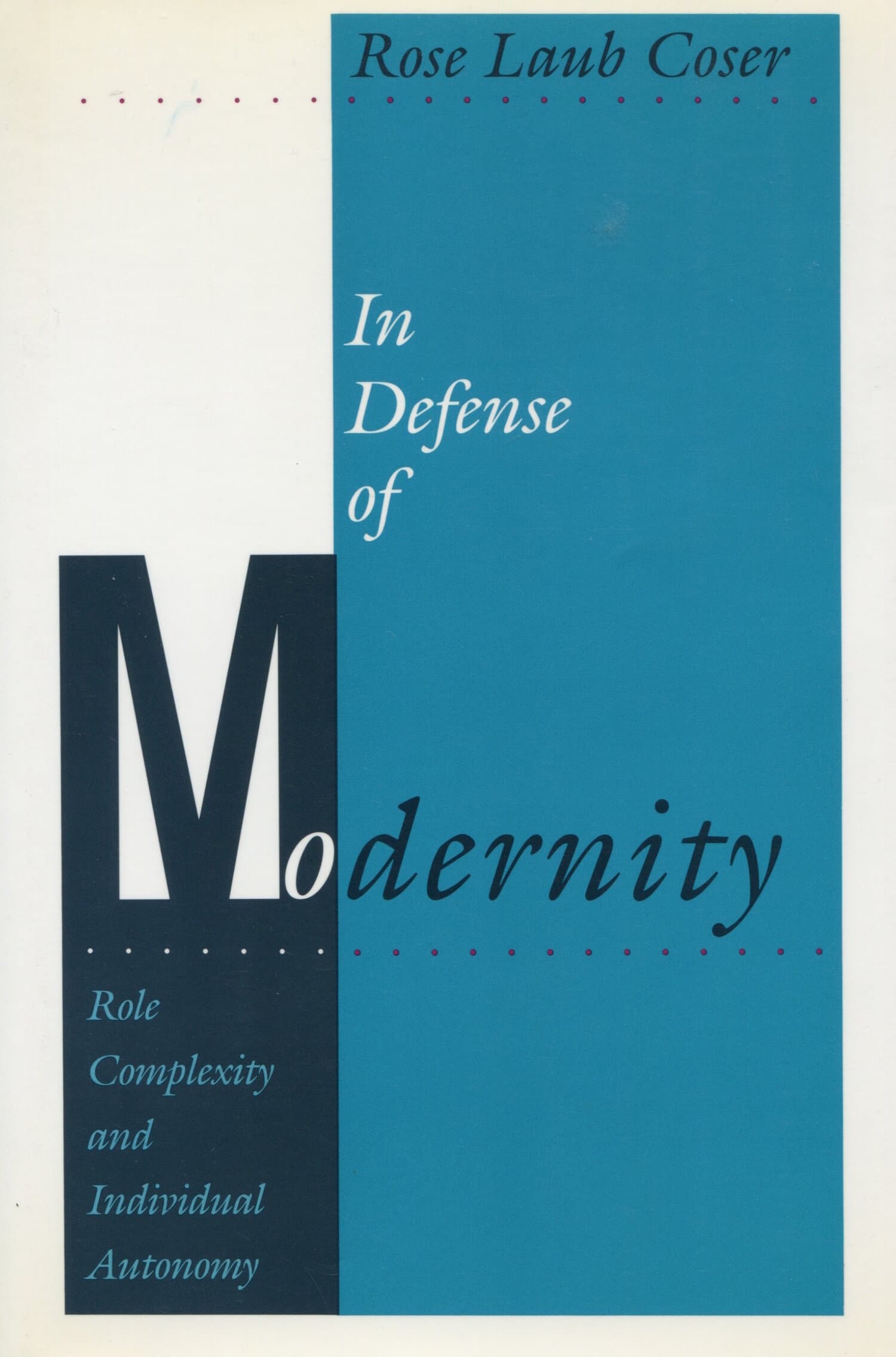 'In Defense of Modernity' Book Cover