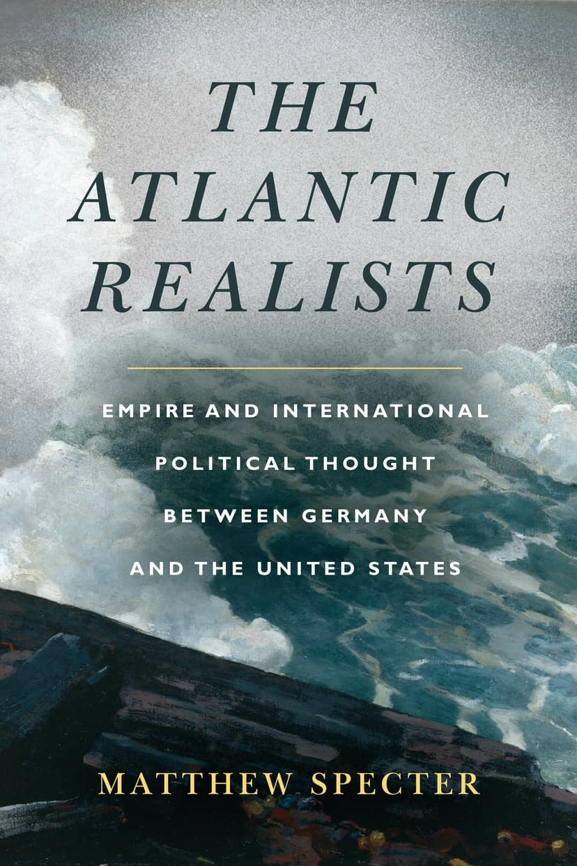 Cover of Atlantic Realists (painting of stormy sea against rocky coast)