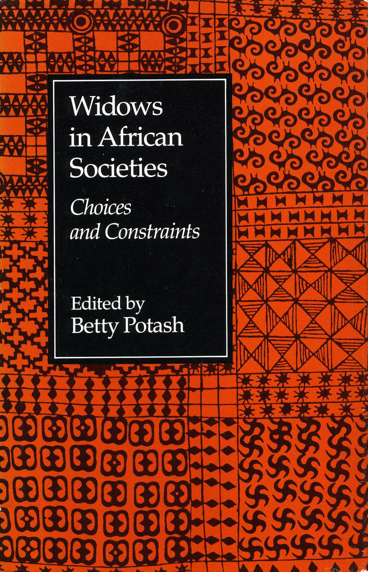 'Widows in African Societies' Book Cover
