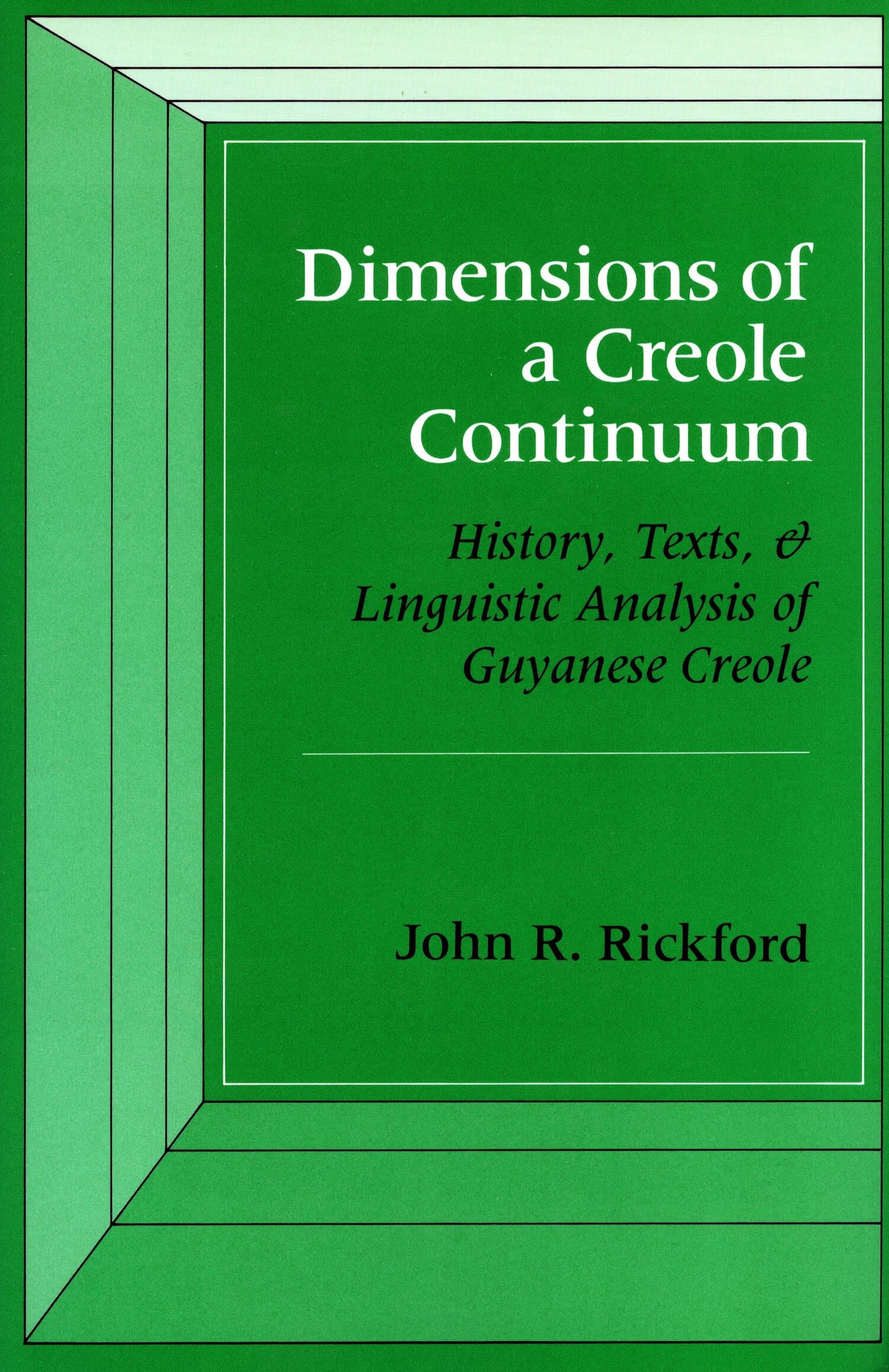 'Dimensions of a Creole Continuum' Book Cover