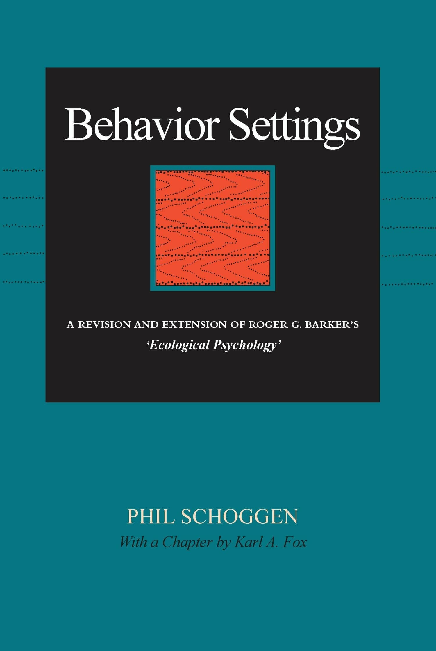 'Behavior Settings' Book Cover