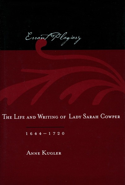 Cover of Errant Plagiary by Anne Kugler