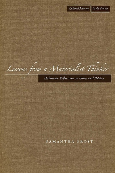 Cover of Lessons from a Materialist Thinker by Samantha Frost