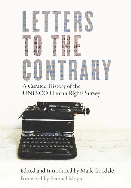 Cover of Letters to the Contrary by Edited and Introduced by Mark Goodale, Foreword by Samuel Moyn