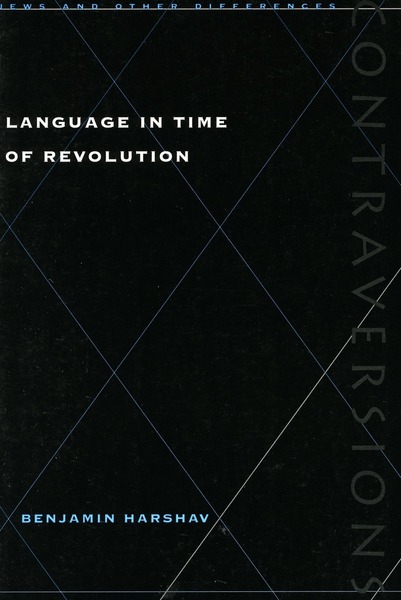 Cover of Language in Time of Revolution by Benjamin Harshav