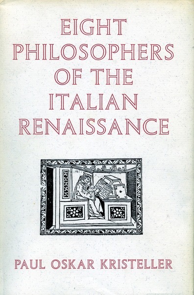 Cover of Eight Philosophers of the Italian Renaissance by Paul Oskar Kristeller