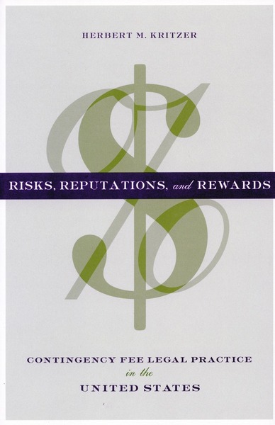 Cover of Risks, Reputations, and Rewards by Herbert M. Kritzer
