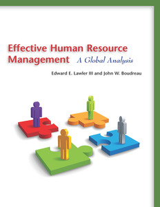 cover for Effective Human Resource Management: A Global Analysis | Edward E. Lawler III and John W. Boudreau